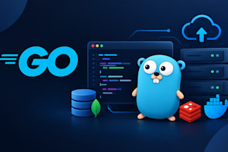 develop a scalable golang backend, rest API, and microservices