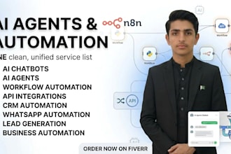 make ai agent, automation, workflow, email automation and CRM system using n8n
