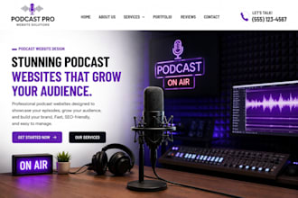 build squarespace podcast website podcast booking media brand episode website