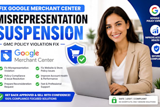 fix google policy violation merchant center misrepresentation  suspension gmc