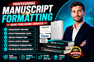 format manuscripts,fix rejected book cover, manuscript formatting,book amazonkdp