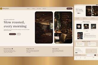 design a modern homepage for your startup