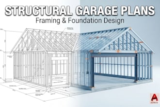 design structural framing plans and foundation slabs for garages