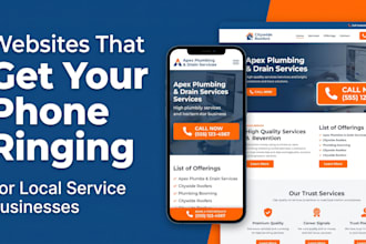 design a lead generating wordpress website for your local service business