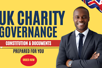 prepare your UK charity constitution and governance documents