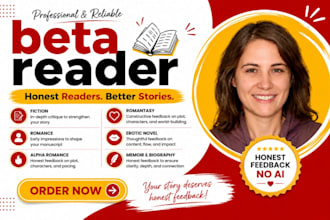 beta read romance, romantasy, alpha romance, erotic novel, memoir, and biography