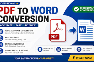 professional PDF to word conversion