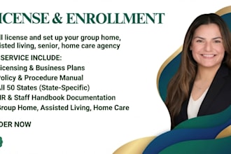 license and set up your group home, assisted living, senior, home care agency