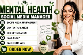 be your social media marketing manager on mental health, therapy and coaching