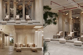 interior design for beauty salon, salon, 3d spa medical spa and wellness center