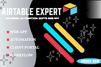 build airtable database ,airtable automation, integration, client portal ,crm