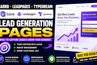 build carrd leadpages typedream lead generation pages