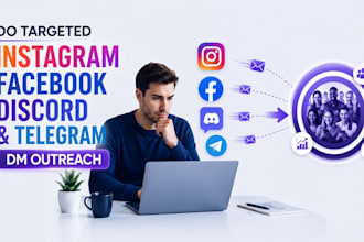 do targeted instagram facebook discord and telegram dm outreach