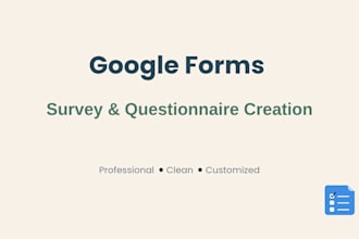 create a professional google forms survey and questionnaire