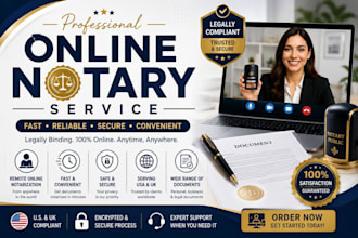 do online notary, notarize US legal document, usps form 1583 as US notary public
