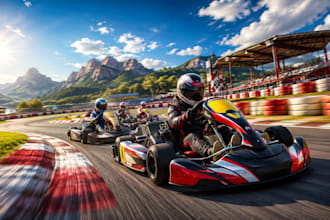 create custom assetto corsa kart track, karting track circuit, go kart track