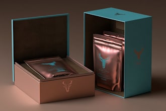 luxury label, packaging design