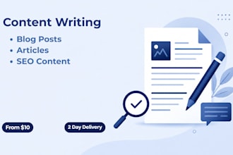 write SEO friendly, engaging blog posts and articles