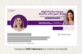 design a professional linkedin banner