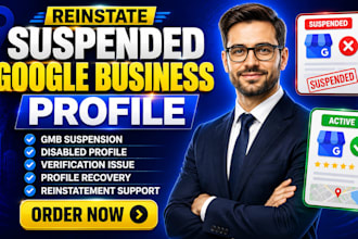 reinstate google my business fix gmb page suspension and disabled profile