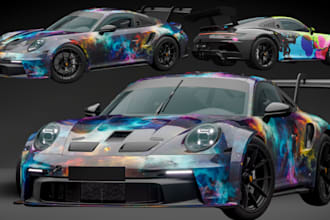 create professional livery, fivem car wrap, sport car wraps racing car livery