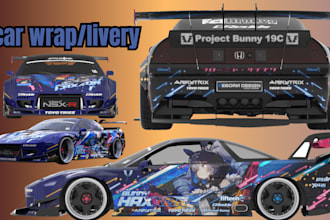 design car livery, fivem car wrap, 3d car model, car design  racing car livery
