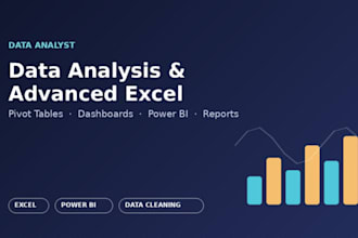 data analysis and dashboards in advanced excel and power bi