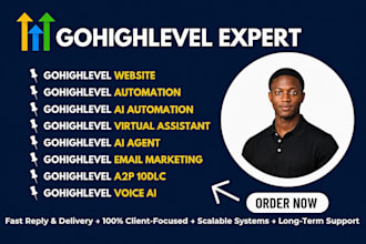 gohighlevel website a2p 10dlc real estate virtual assistant ai automation funnel