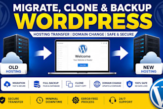 migrate wordpress clone website hosting provider wordpress backup change domain