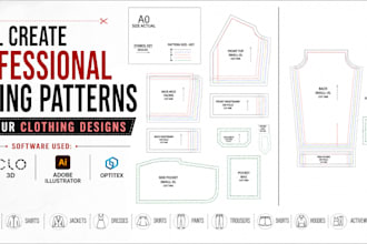 create professional sewing patterns for your clothing designs