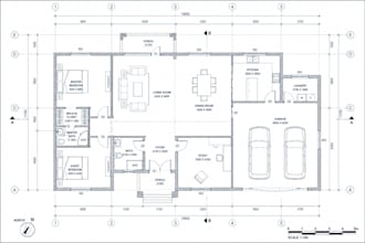 2d floor plans, redraw house plans for architectural construction drawings