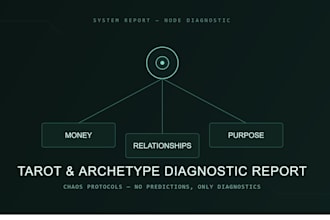 create a personalized tarot and archetype diagnostic report