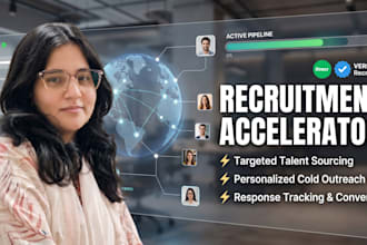 be your full cycle recruiter for talent sourcing and linkedin cold outreach