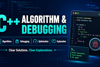 solve cpp algorithm problems and debug your code