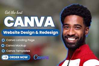 canva website design canva landing page canva ugc portfolio website