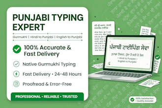 do punjabi typing, punjabi content writing, hindi to punjabi