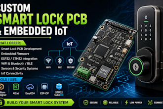 design custom smart lock pcb and embedded iot system