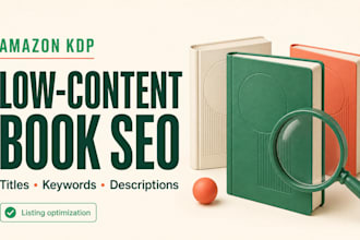 optimize your KDP low content book listing for amazon SEO