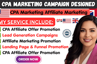 create CPA marketing campaigns and generate targeted leads