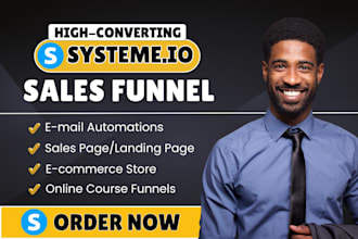 build systeme io website systeme io sales funnel systeme io online course funnel