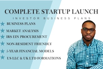 be your business plan writer for startups and llc registration