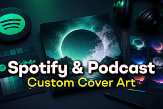 design your spotify cover, canvas or podcast artwork