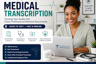 do professional medical transcription for you