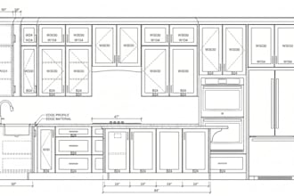 create millwork, cabinet, joinery fabrication and shop drawing in autocad