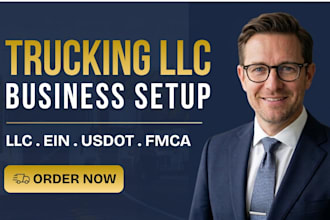 set up your US trucking llc with ein, usdot and fmcsa registration support