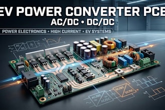 design ac dc and dc dc converter pcb for ev and power electronics