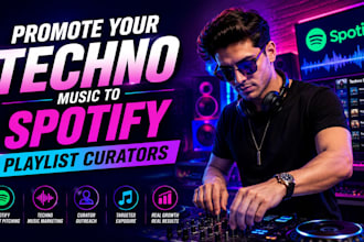 promote your techno music to spotify playlist curators