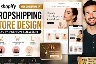 shopify dropshipping store for beauty fashion and jewelry