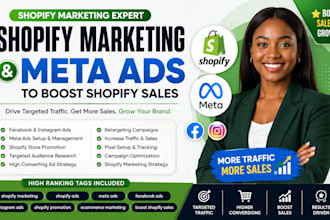 run shopify meta ads, facebook ads and instagram ads to boost sales