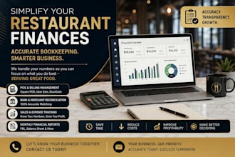 manage restaurant owners  bookkeeping and pos reconciliation